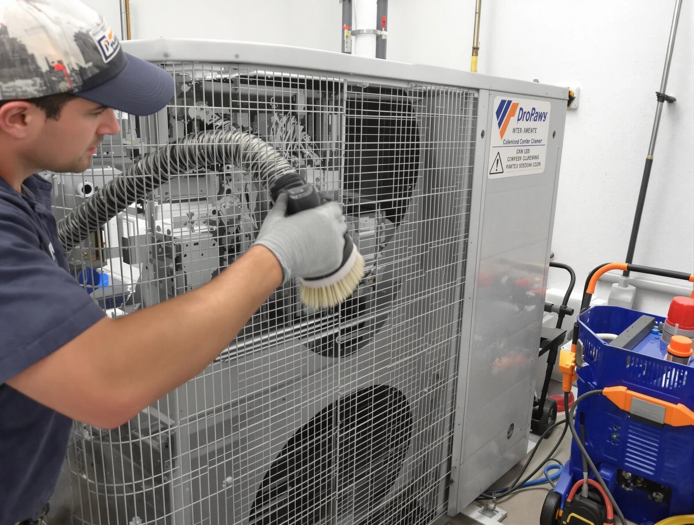 Conyers Air Duct Cleaning specialist performing precision AC coil cleaning for improved system performance in Conyers