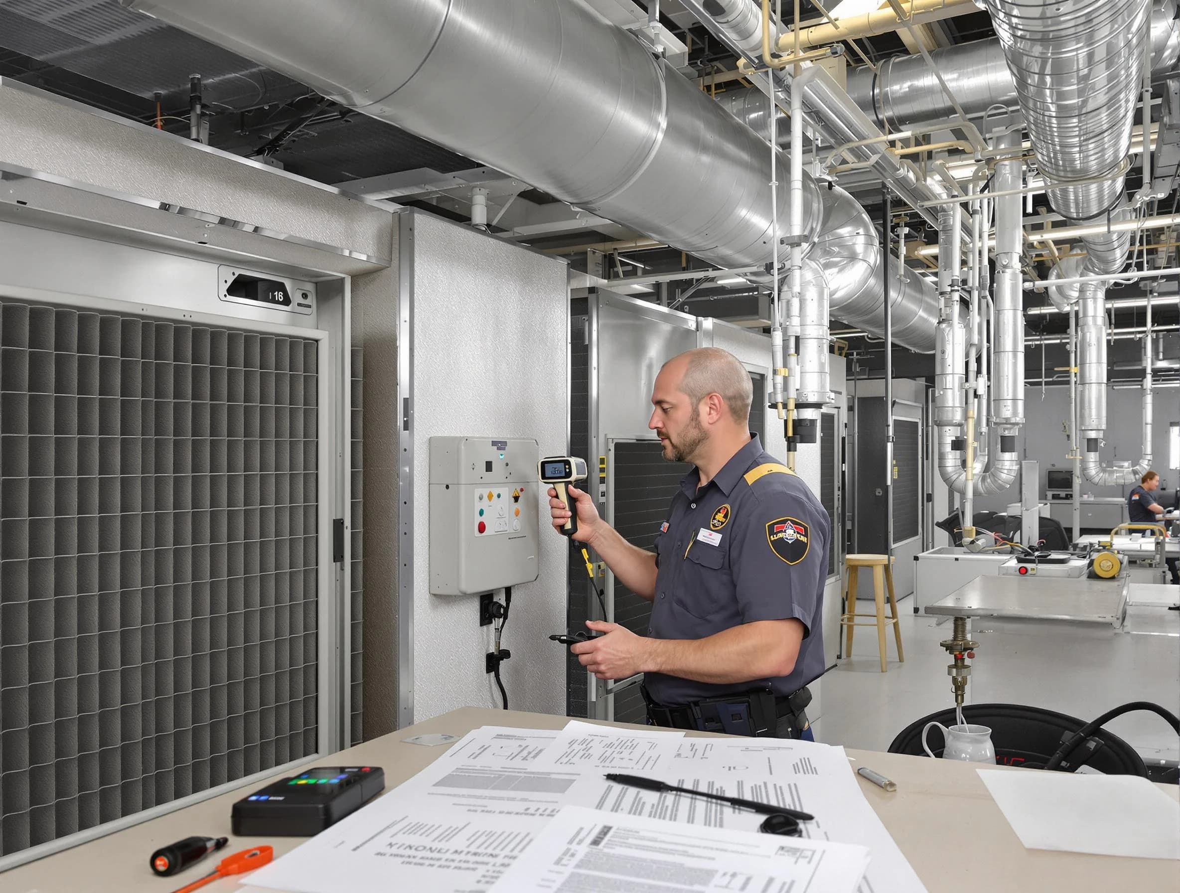 Professional filter system inspection by Conyers Air Duct Cleaning in Conyers