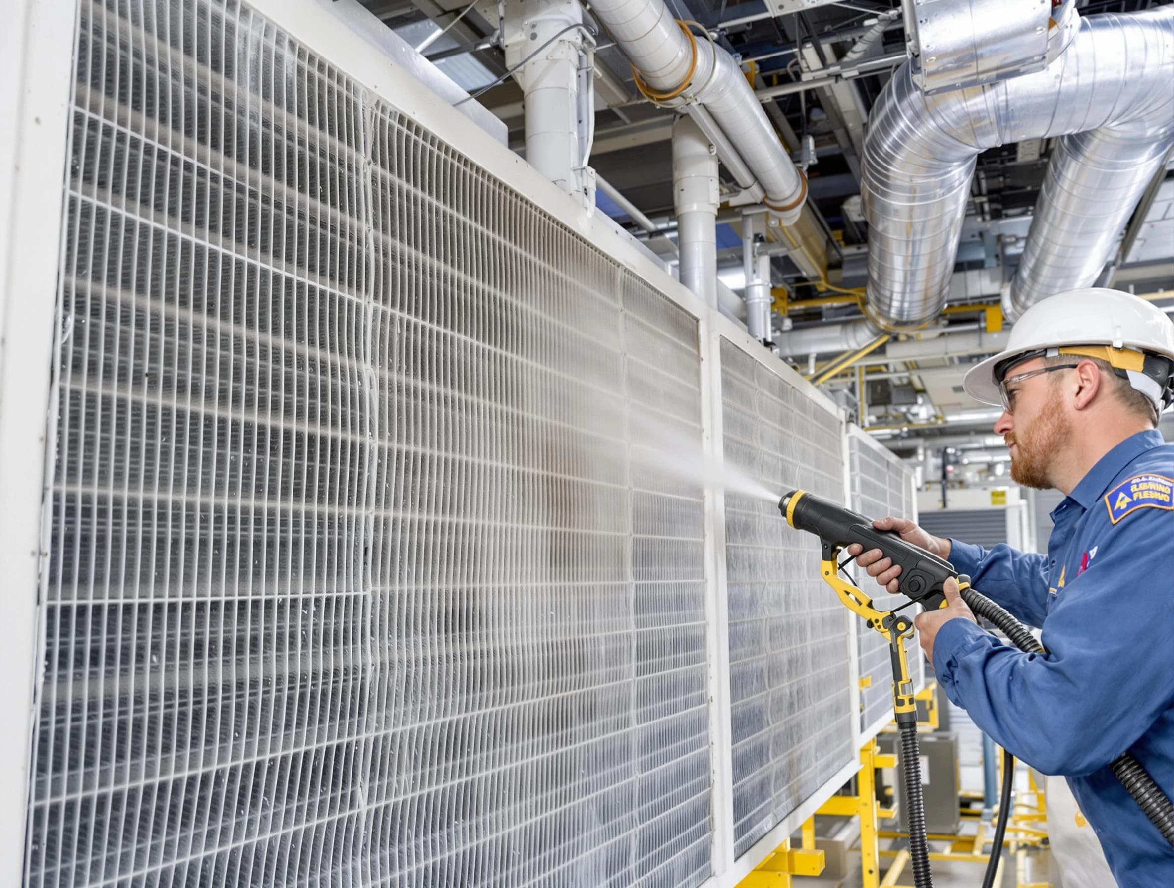 Professional commercial coil cleaning by Conyers Air Duct Cleaning in Conyers