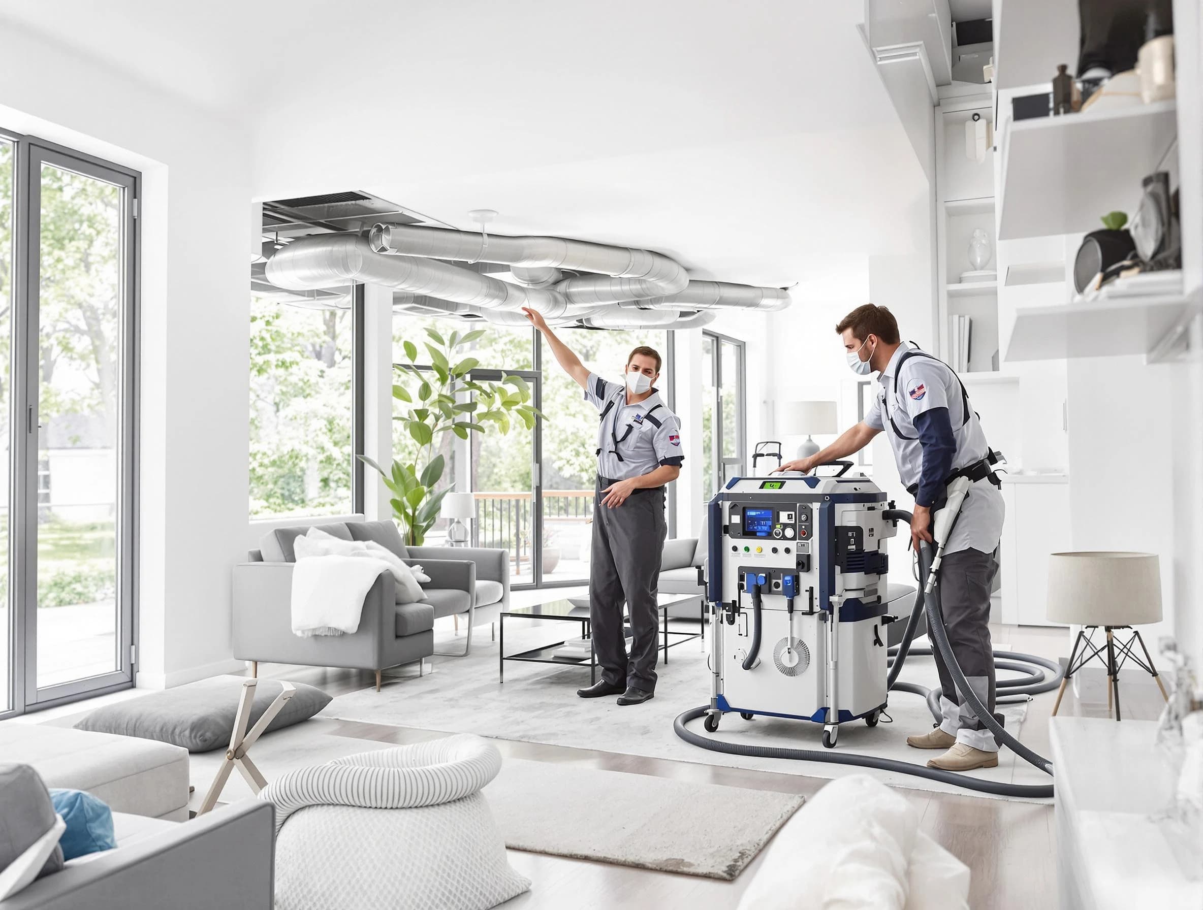 Conyers Air Duct Cleaning professional conducting pure air duct cleaning with state-of-the-art equipment in Conyers