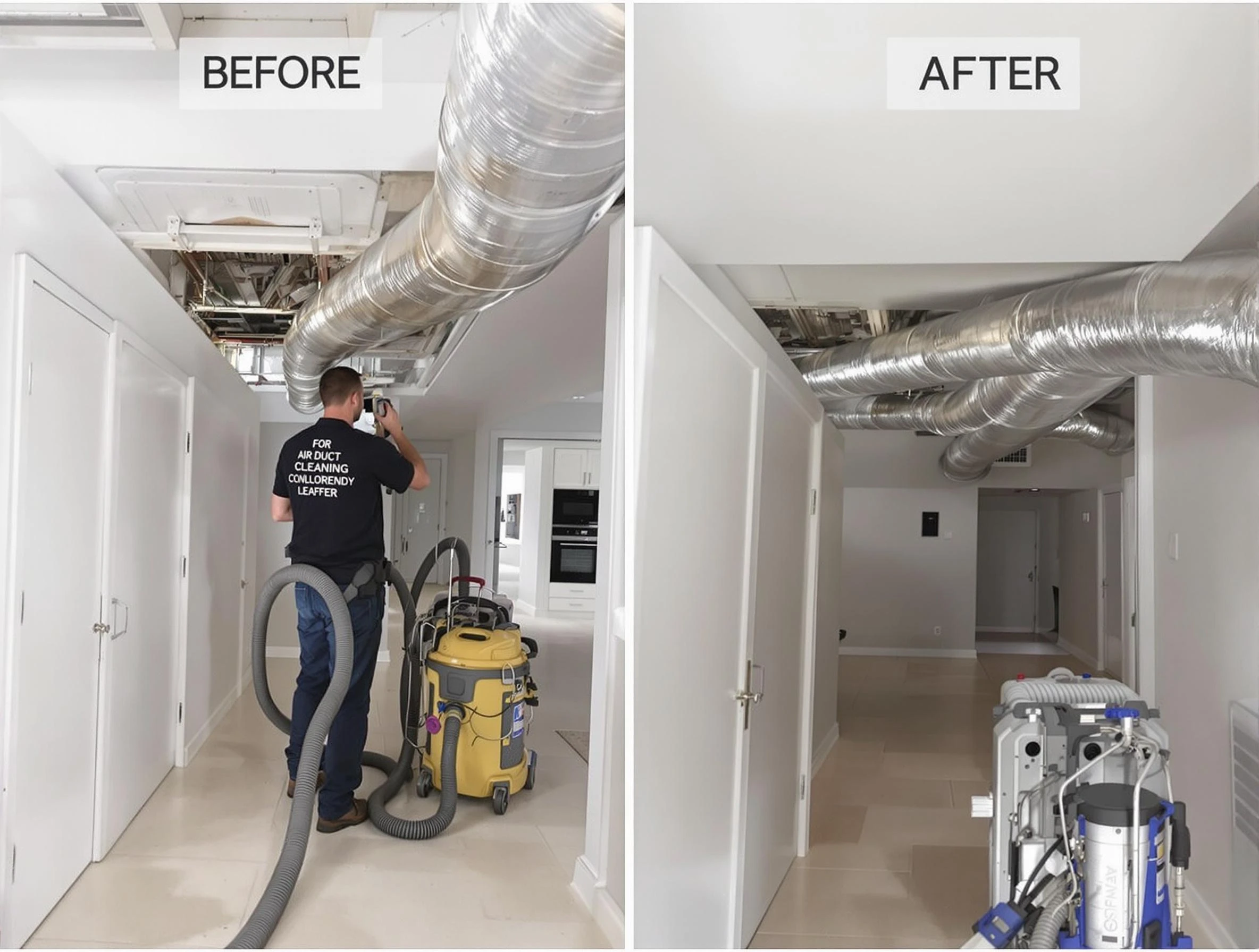 Conyers Air Duct Cleaning professional performing thorough air duct cleaning in Conyers