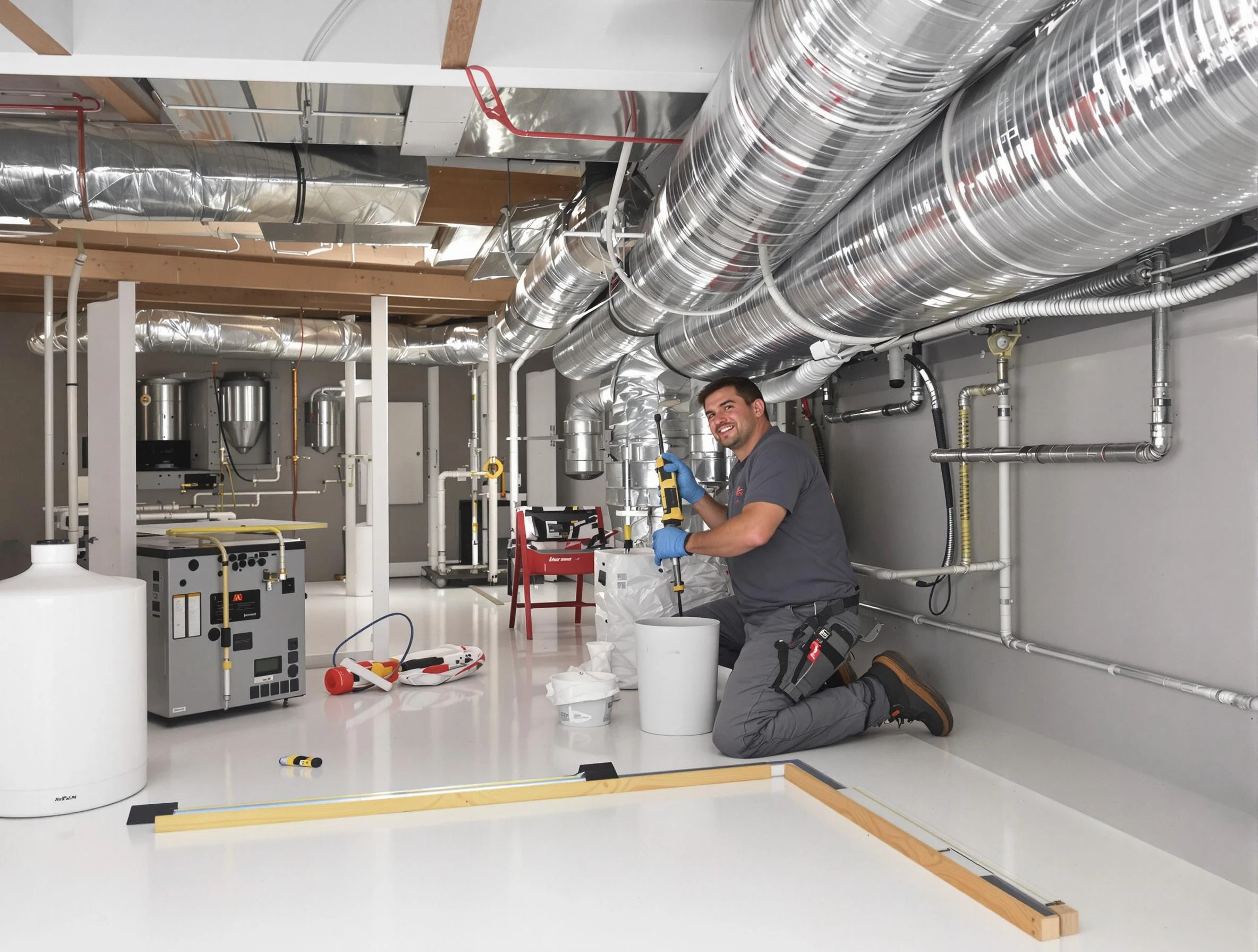 Professional duct sealing service by Conyers Air Duct Cleaning in Conyers