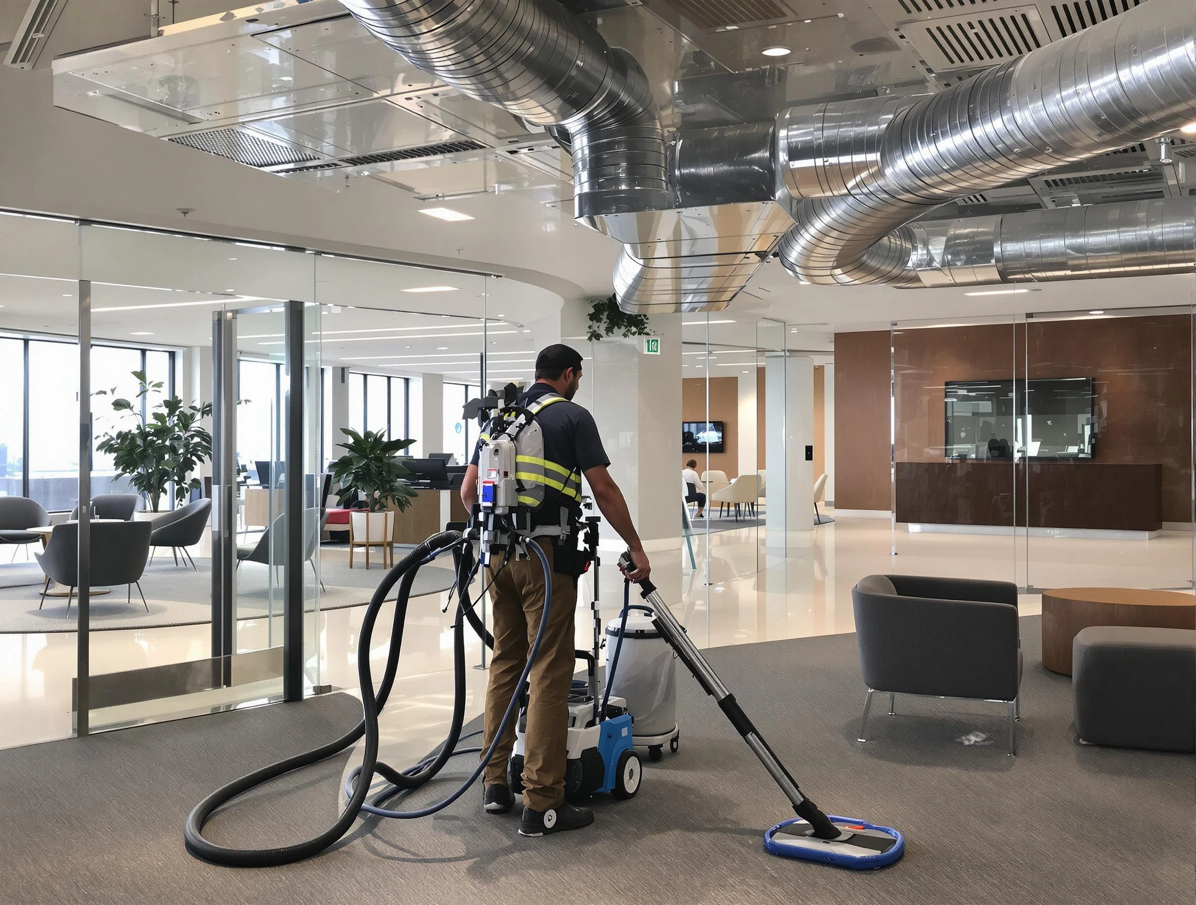 Commercial duct cleaning service by Conyers Air Duct Cleaning in Conyers